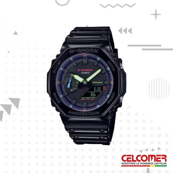 GA-2100RGB-1ADR G-SHOCK RELOJ CASIO ANA/DIG CABALLERO
